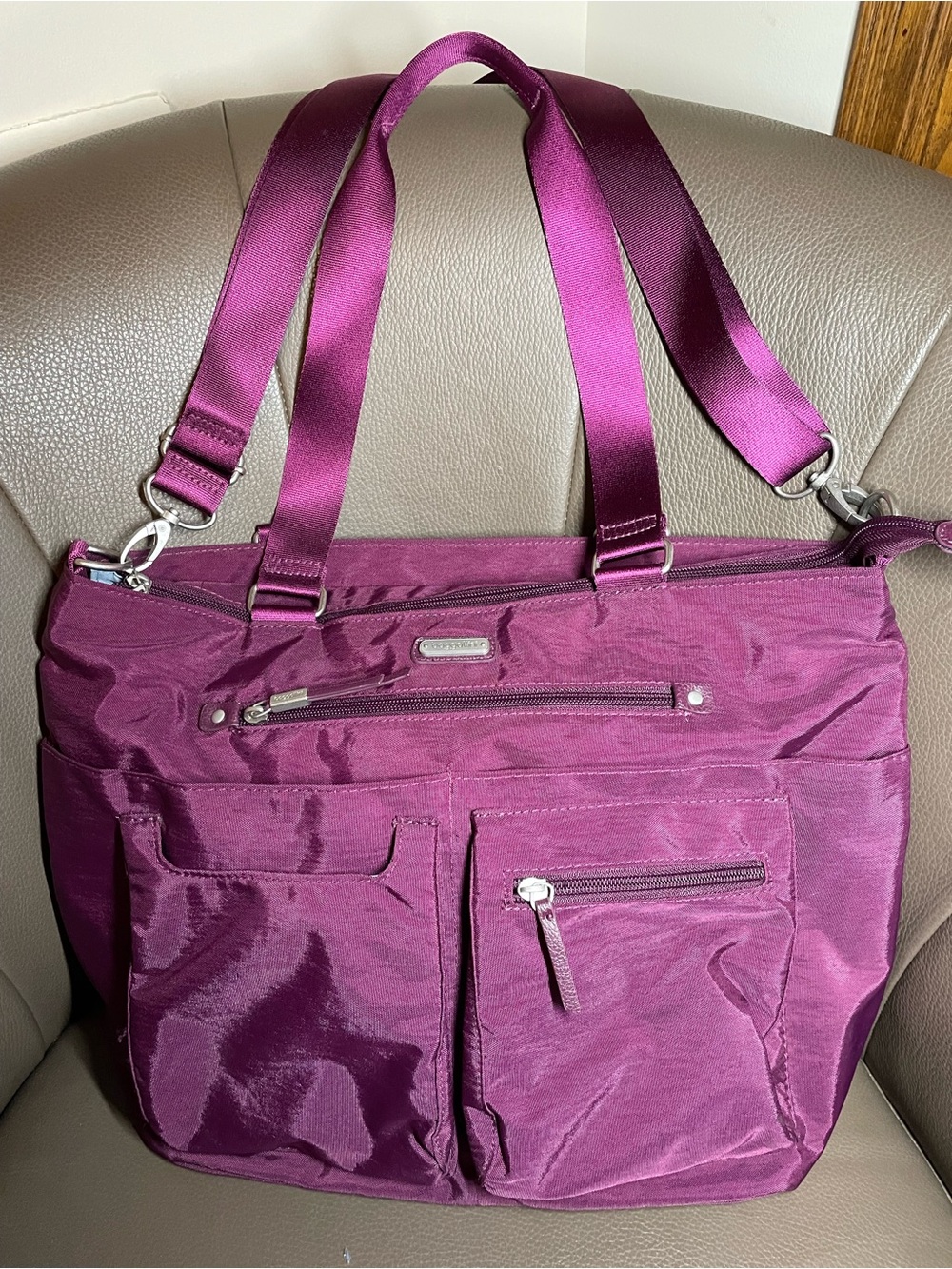 Baggallini Avenue Tote Bag Purple